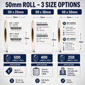 2-Inch Thermal Label Rolls – Strong Adhesive Barcode & MRP Labels