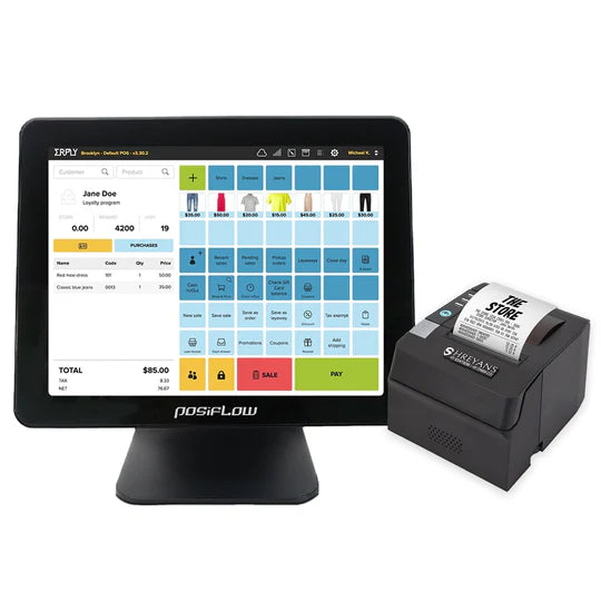 15 Inch Industrial Touch Screen Windows POS System (i5) with 4GB Ram 128GB SSD Free Billing Software