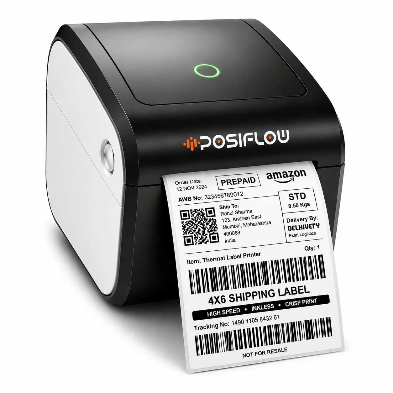 Thermal Label Printer for Business Office Home | Inkless Thermal | Mobile, Desktop Compatible (ShipLite(4-Inch Label Printer))