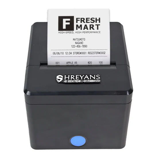 80mm (Auto Cutter) POS Printer with USB, Bluetooth, WiFI & Lan Interface for Easy Connectivity