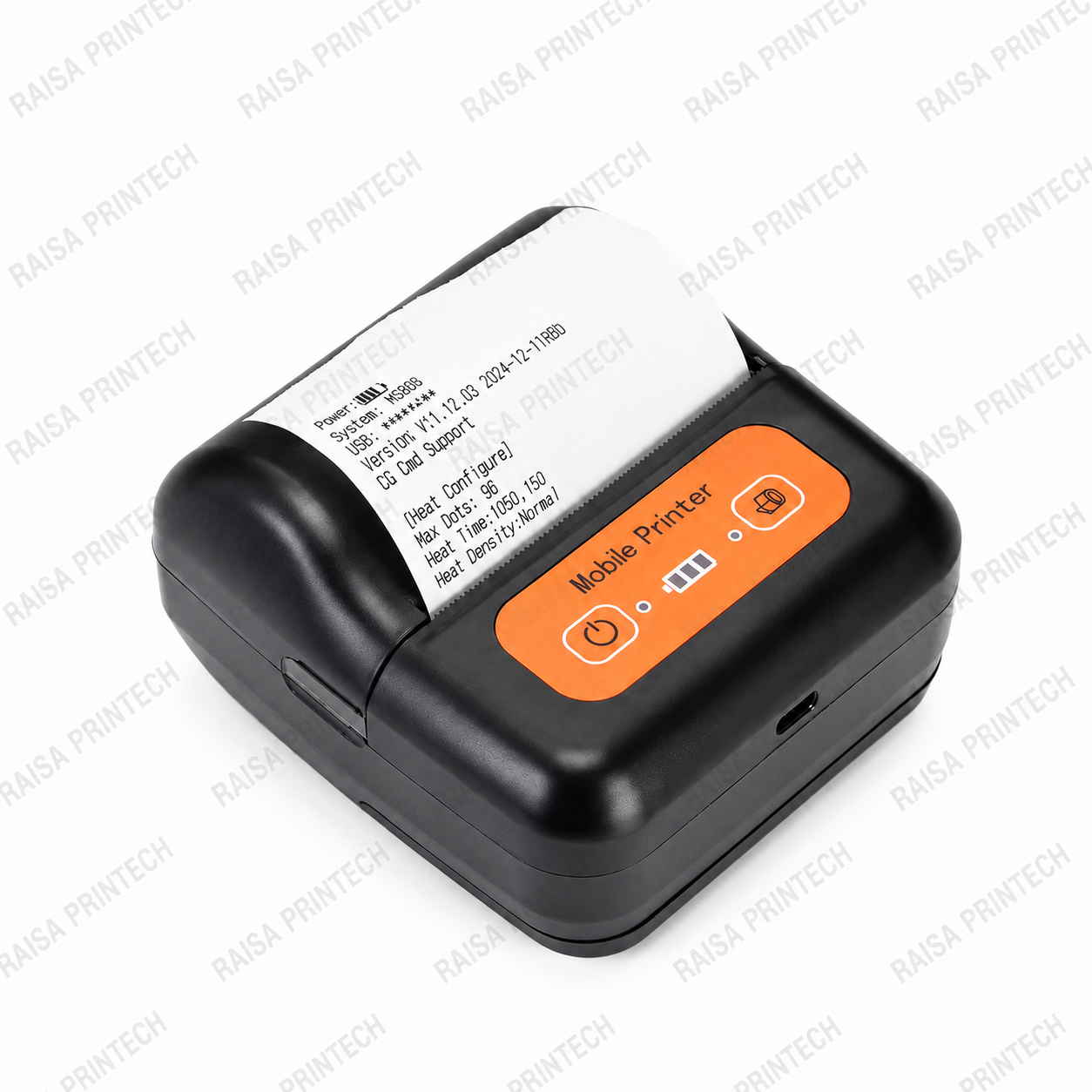80mm thermal receipt Rechargable Printer Portable Bluetooth + USB