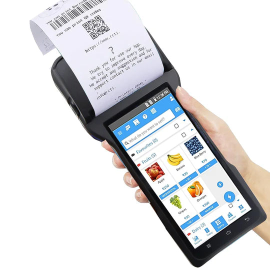 POS Receipt Printer High Speed Thermal Printer with Android 8.1 5.0’’ Touch Screen. Handheld Mobil Point of Sale Tablet (80mm Inbuilt Printer)
