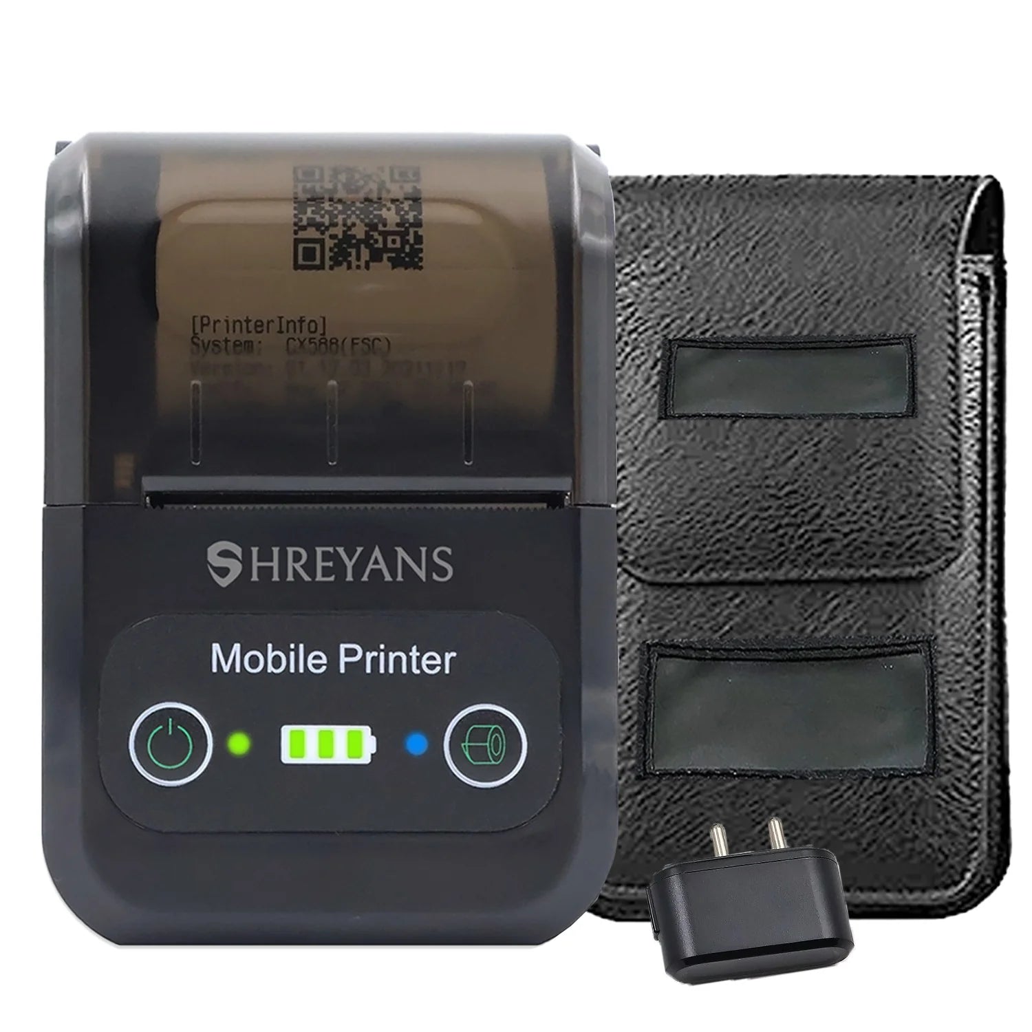 SRS588- 58mm Mini Portable Inkless Thermal Printer with Bluetooth Connectivity